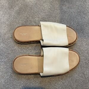 Rag & Bone Women's Cream Slide Sandals